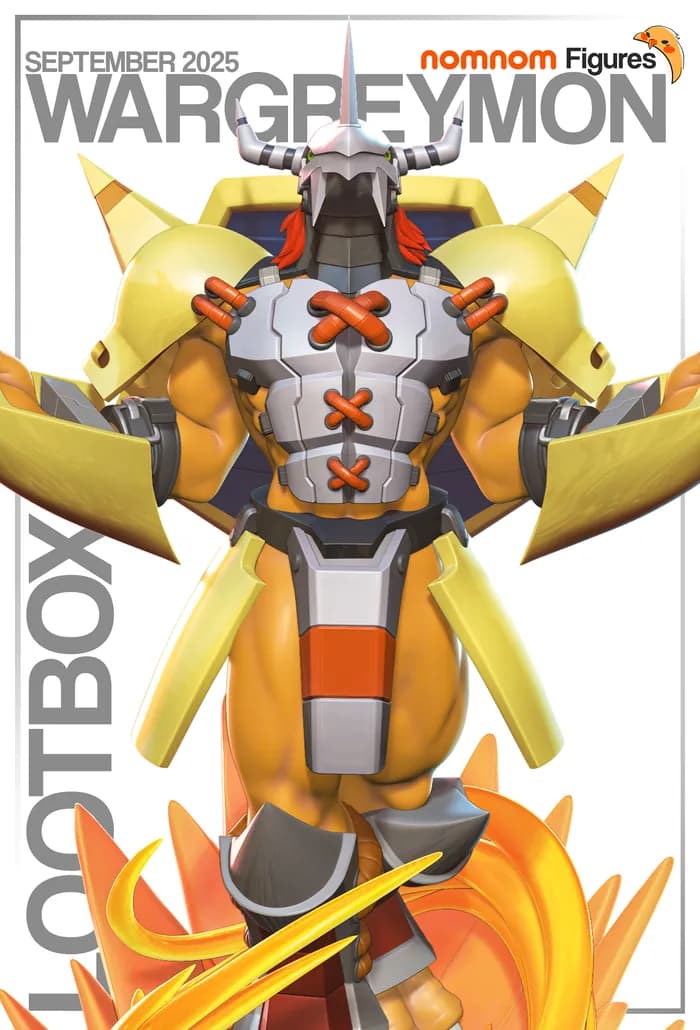 STL - nomnom figures wargreymon digimon 1 render 1