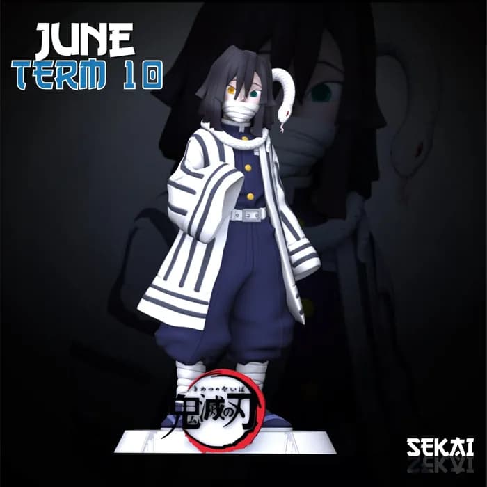 STL - obanai sculpture sekai 3d models 16 cm 20 parts render 2