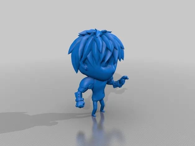 STL - one punch man genos plakit2 series render 3