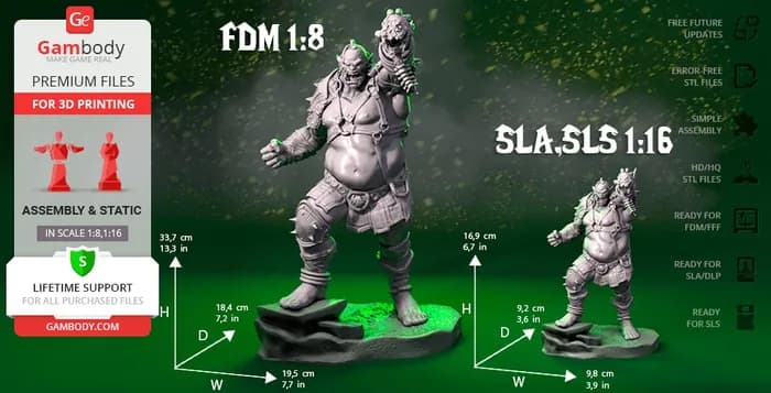 STL - orc the executioner gambody render 2
