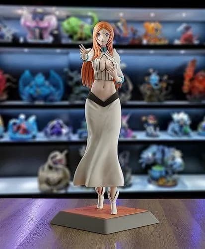 STL - orihime inoue bleach with nsfw version render 1