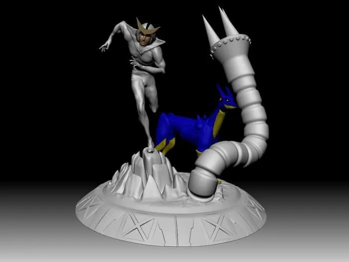 STL - overwatch reaper ancient king 3d model render 4