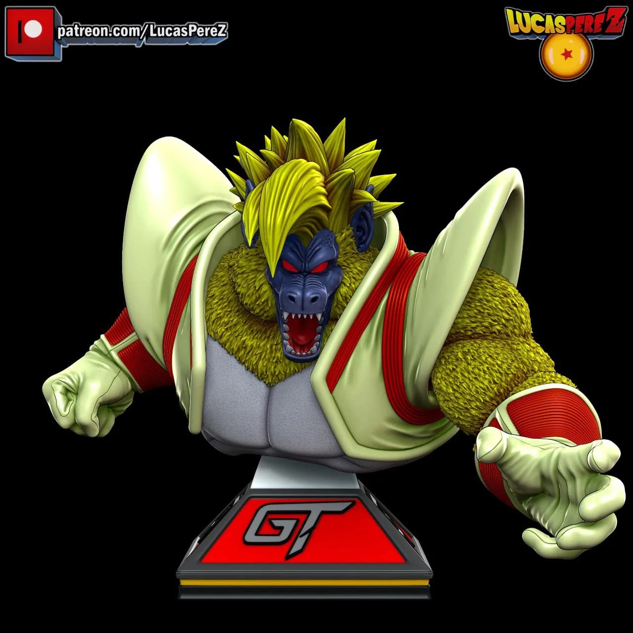 STL - Ozaru Super Saiyan render 2