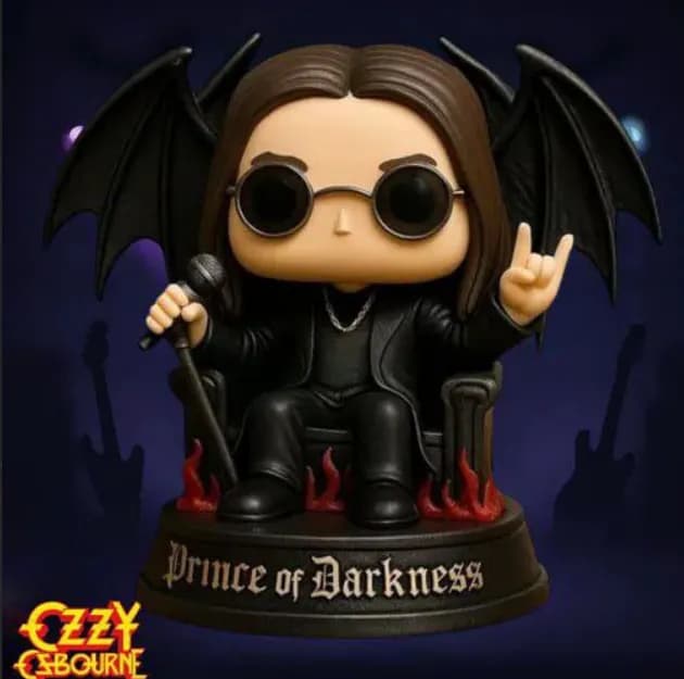 STL - ozzy osbourne funko pop style prince of darkness render 1