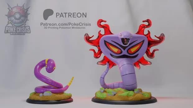 STL - pack 13 ekans arbok render 1
