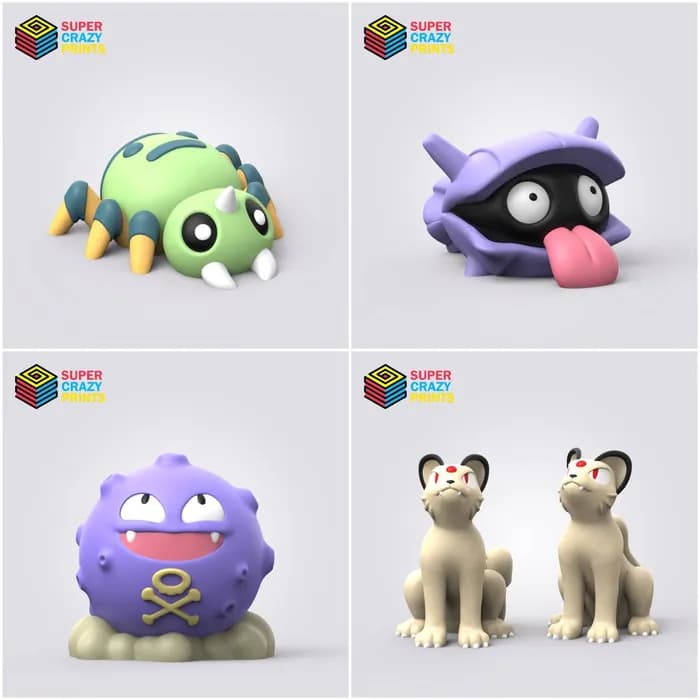 STL - Pack de Figuras Pokémon render 2