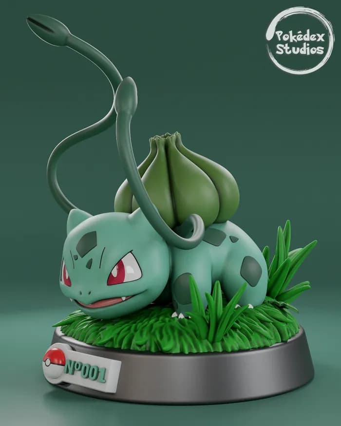 STL - Pack Figuras Pokémon Iniciales render 4