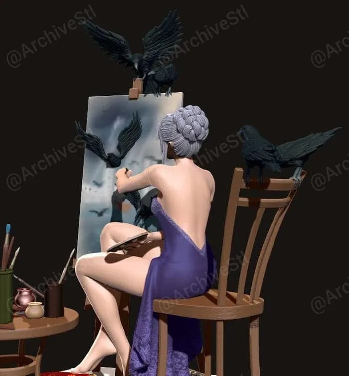 STL - painters delight by 3dartman full version render 2
