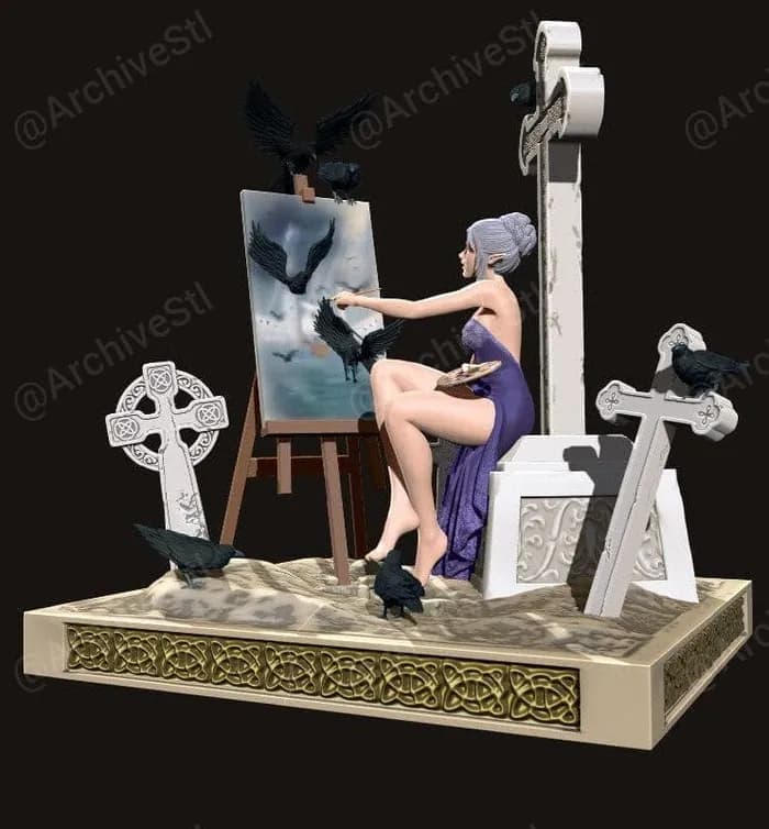 STL - painters delight by 3dartman full version render 3