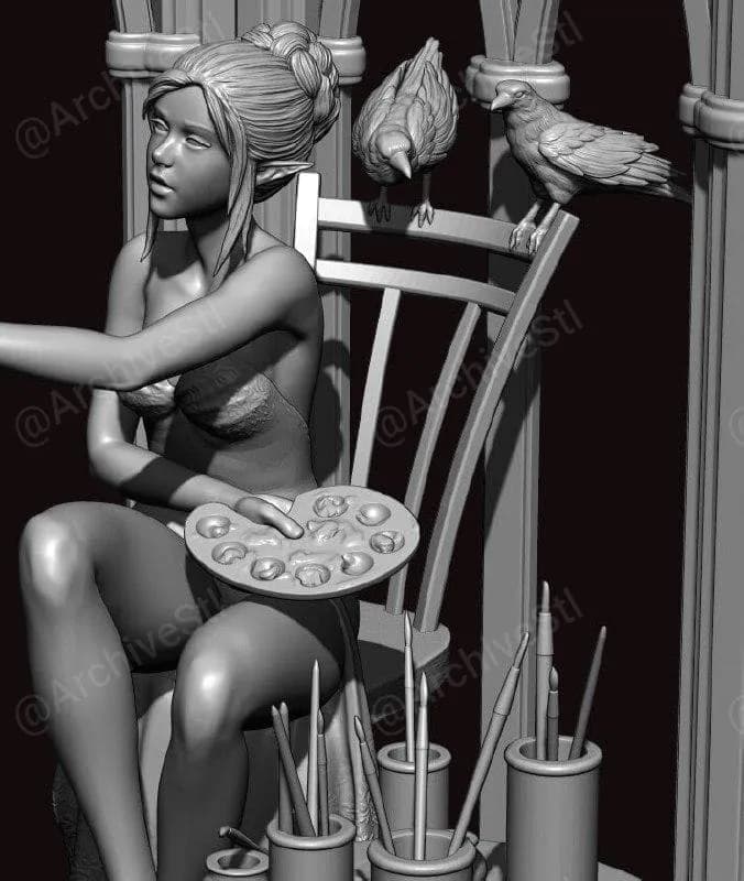 STL - painters delight by 3dartman full version render 4