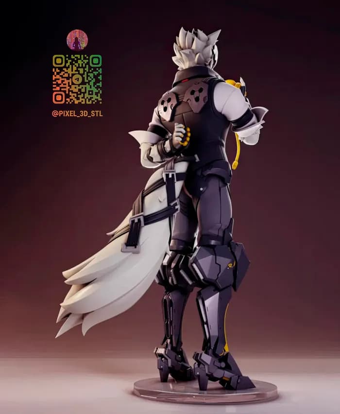 STL - Personaje Von Lycaon de Zenless Zone Zero render 4