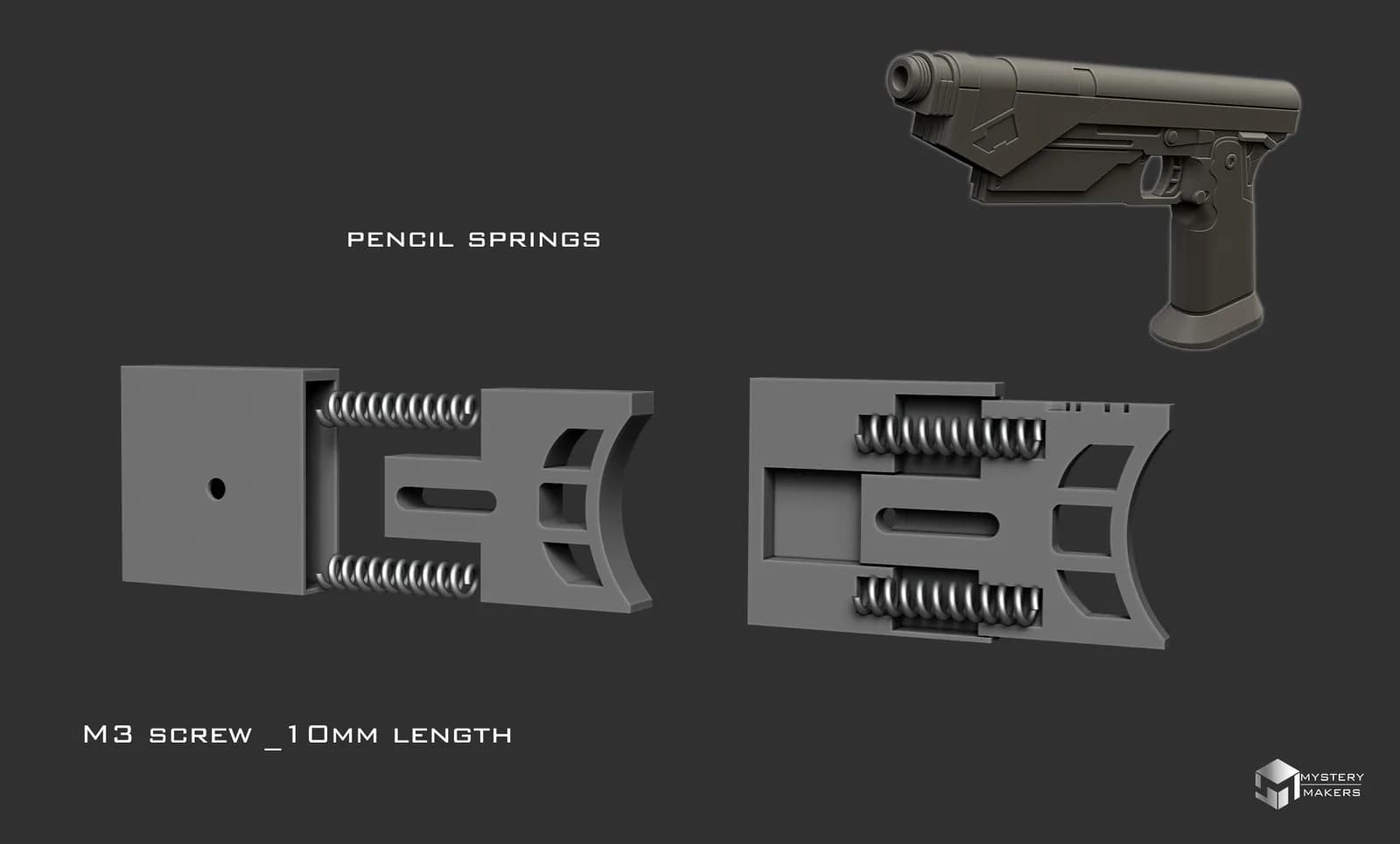 STL - Pistola Westar modelo Mystery Maker render 5