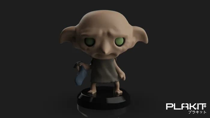 STL - plakit harry potter dobby render 3