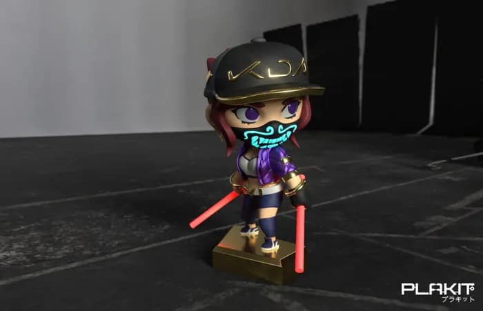 STL - plakit kda akali withmask render 1
