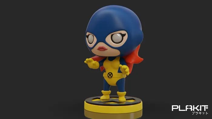 STL - plakit the x men angel render 2