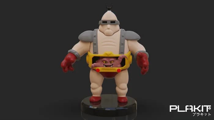 STL - plakit tmnt krang render 2