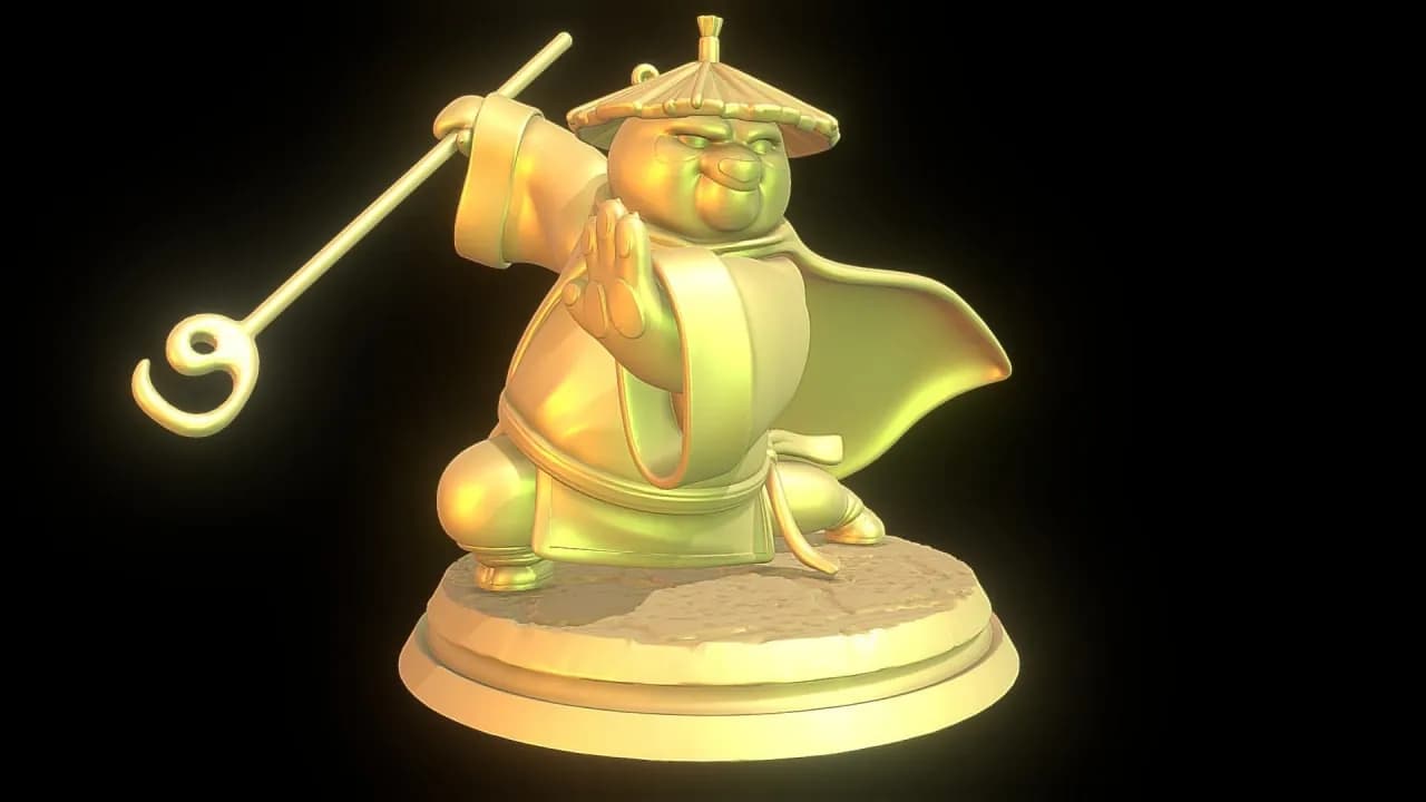 STL - Po Guerrero Legendario Kung Fu Panda render 1