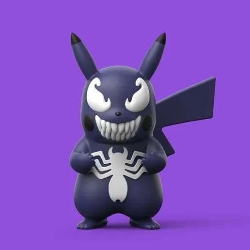 STL - pokemon venom pikachu scrazyone render 2