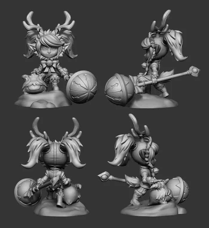 STL - poppysnowfawn render 2