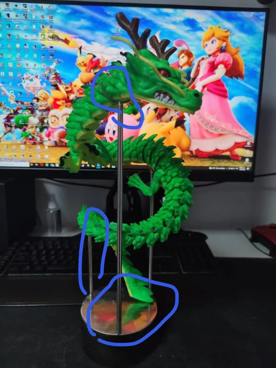 STL - Porta dragón de Shenlong render 1