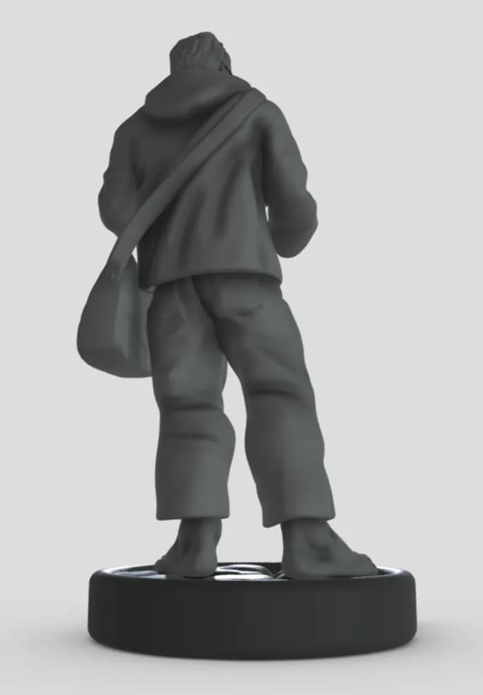 STL - Profesor Hulk con bebida y teléfono render 5
