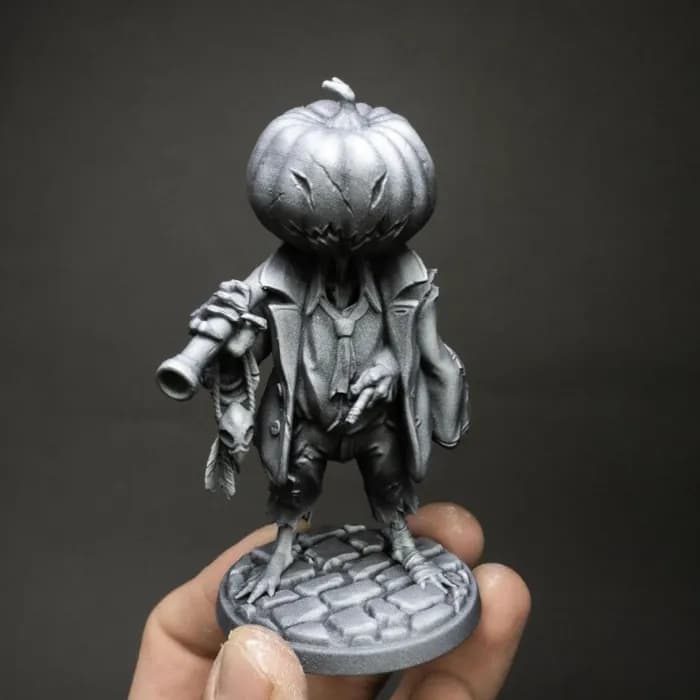STL - pumpkin scarecrow render 2