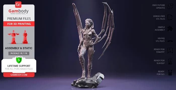 STL - queen of blades (starcraft) gambody render 2