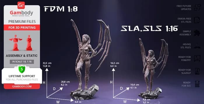 STL - queen of blades (starcraft) gambody render 3