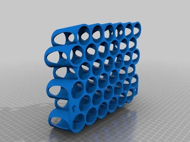 STL - Rack de pared para pinturas estilo Vallejo render 2