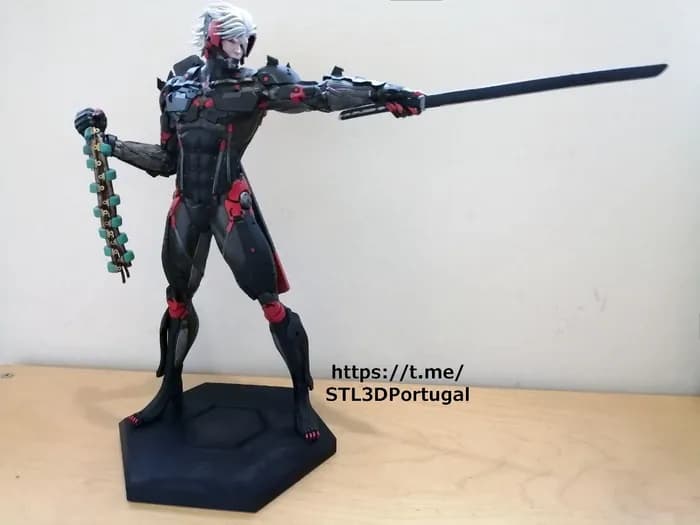 STL - raiden metal gear rising stl 3d portugal render 2