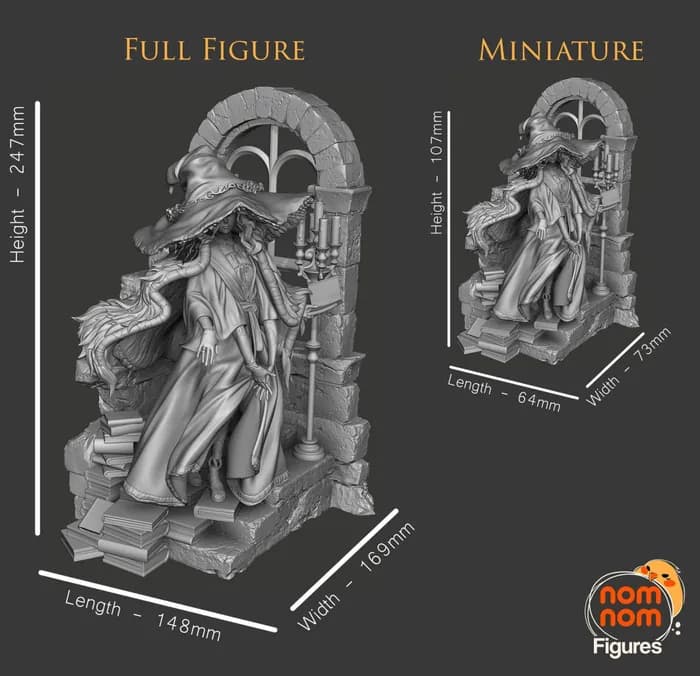 STL - ranni the witch elden ring part1 render 2