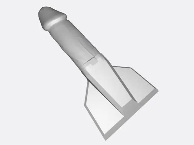 STL - Raspador para pene con mango largo render 1