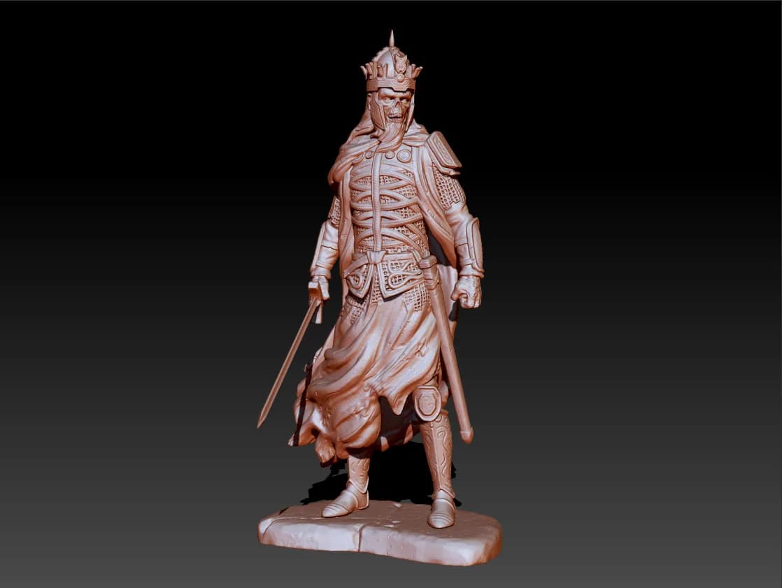 STL - Rey de los Muertos de El Señor de los Anillos render 2
