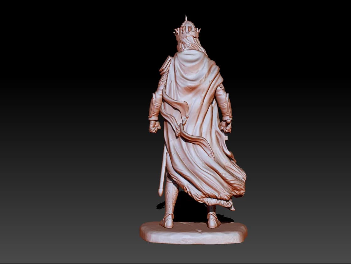 STL - Rey de los Muertos de El Señor de los Anillos render 4