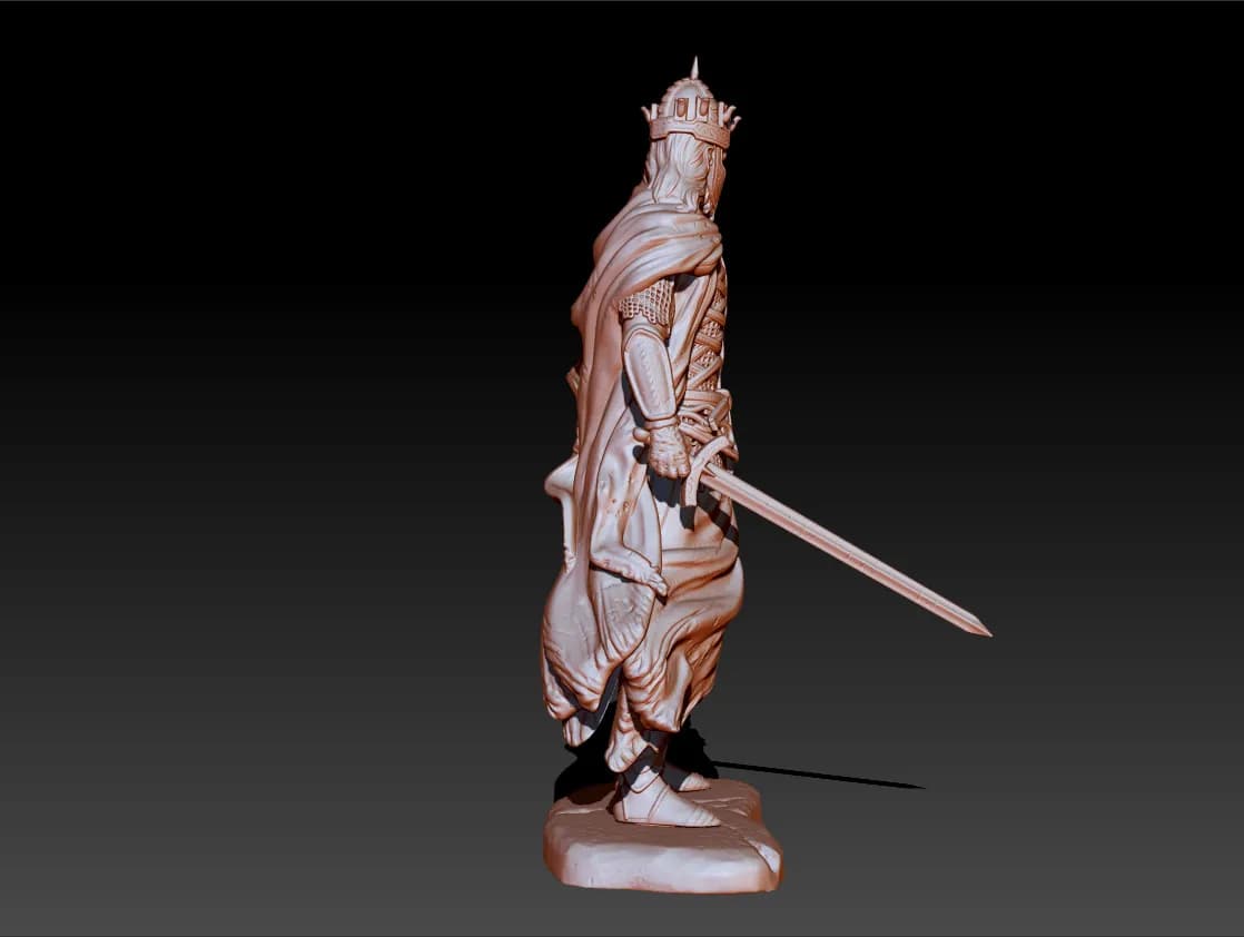 STL - Rey de los Muertos de El Señor de los Anillos render 5