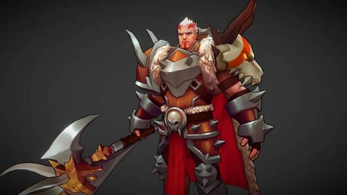STL - riot creative contest 2017 dragonborn darius blend render 1