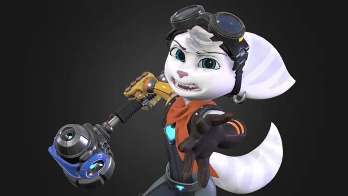 STL - rivet from ratchet clank rift apart light blend render 1