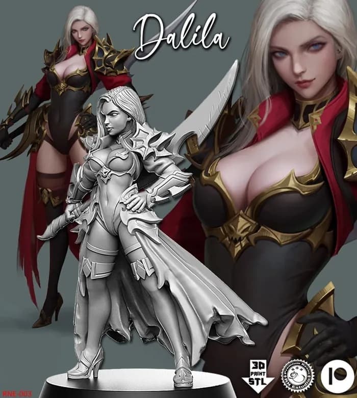 STL - rn estudio dalila free model render 3