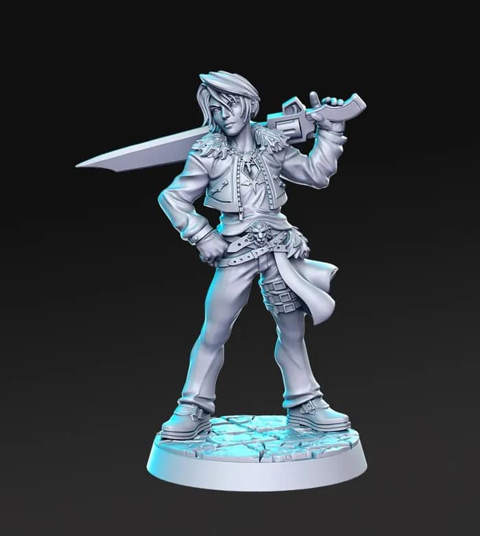 STL - rnestudio classic jrpg cal lionclaw render 1