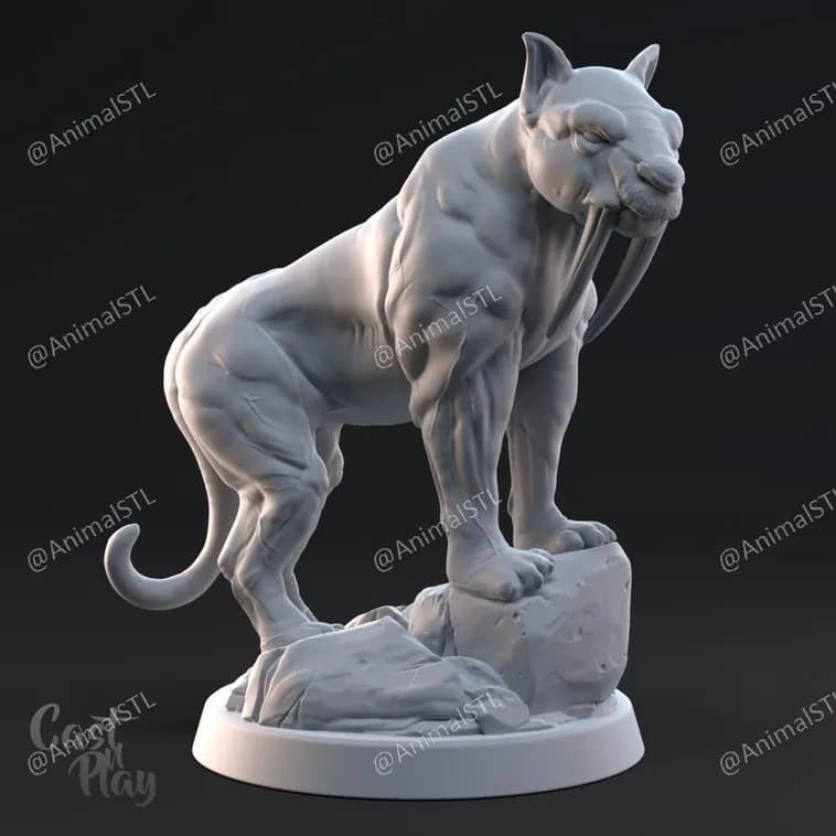STL - Sabletooth render 1