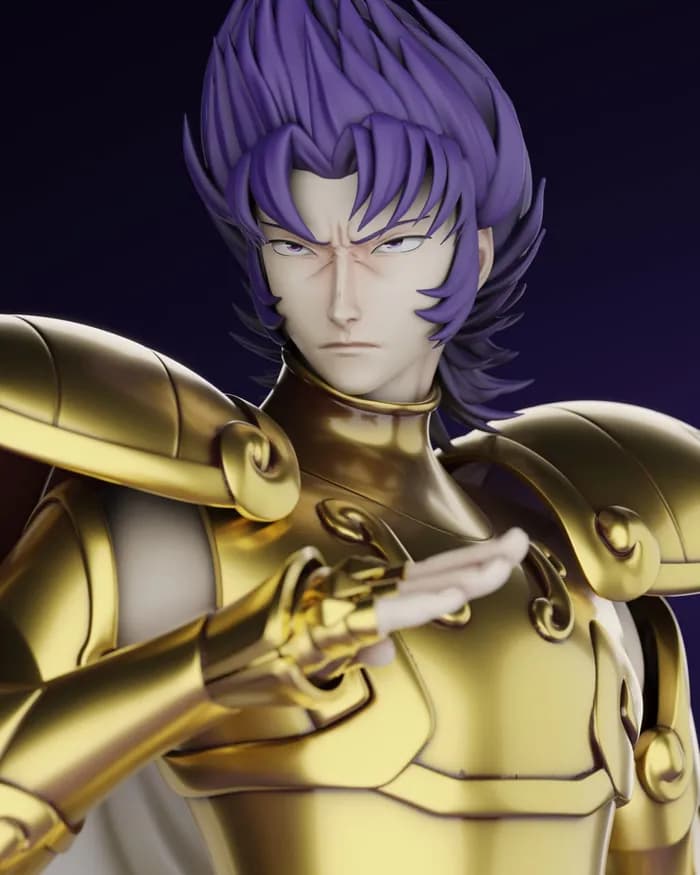 STL - saint seiya lost canvas el cid de capricornio render 2