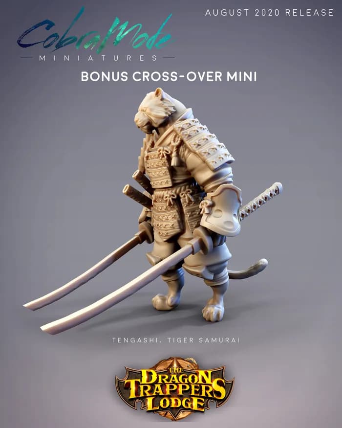 STL - Samurai Tigre Tengashi render 1
