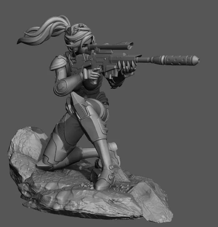 STL - sarah kerrigan render 3