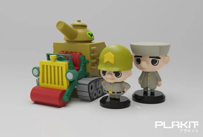 STL - Wacky Races Sgt Blast and Pvt Meekly