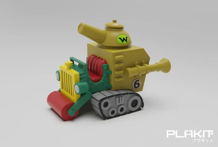 STL - Sargento Blast y el Pvt. Meekly de Wacky Races render 4