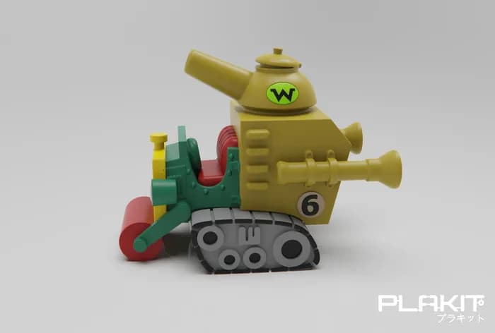 STL - Sargento Blast y el Pvt. Meekly de Wacky Races render 5