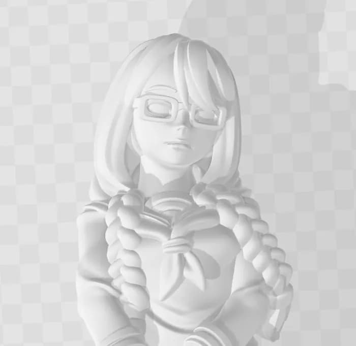 STL - schoolgirl freebie render 1