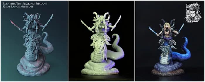 STL - scynthia the stalking shadow render 2