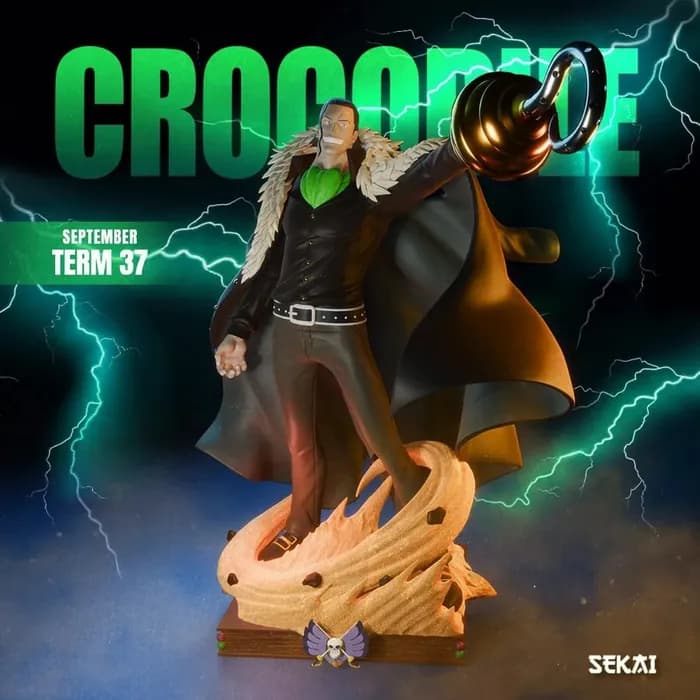 STL - sekai 3d models crocodile statue 240mm (non supported) render 1