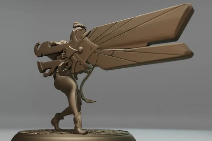 STL - senna league of legends neoygeo render 3